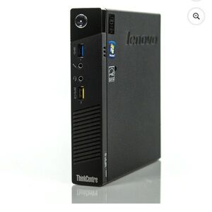 Windows 10 Lenovo ThinkCentre Black Mini PC Computer